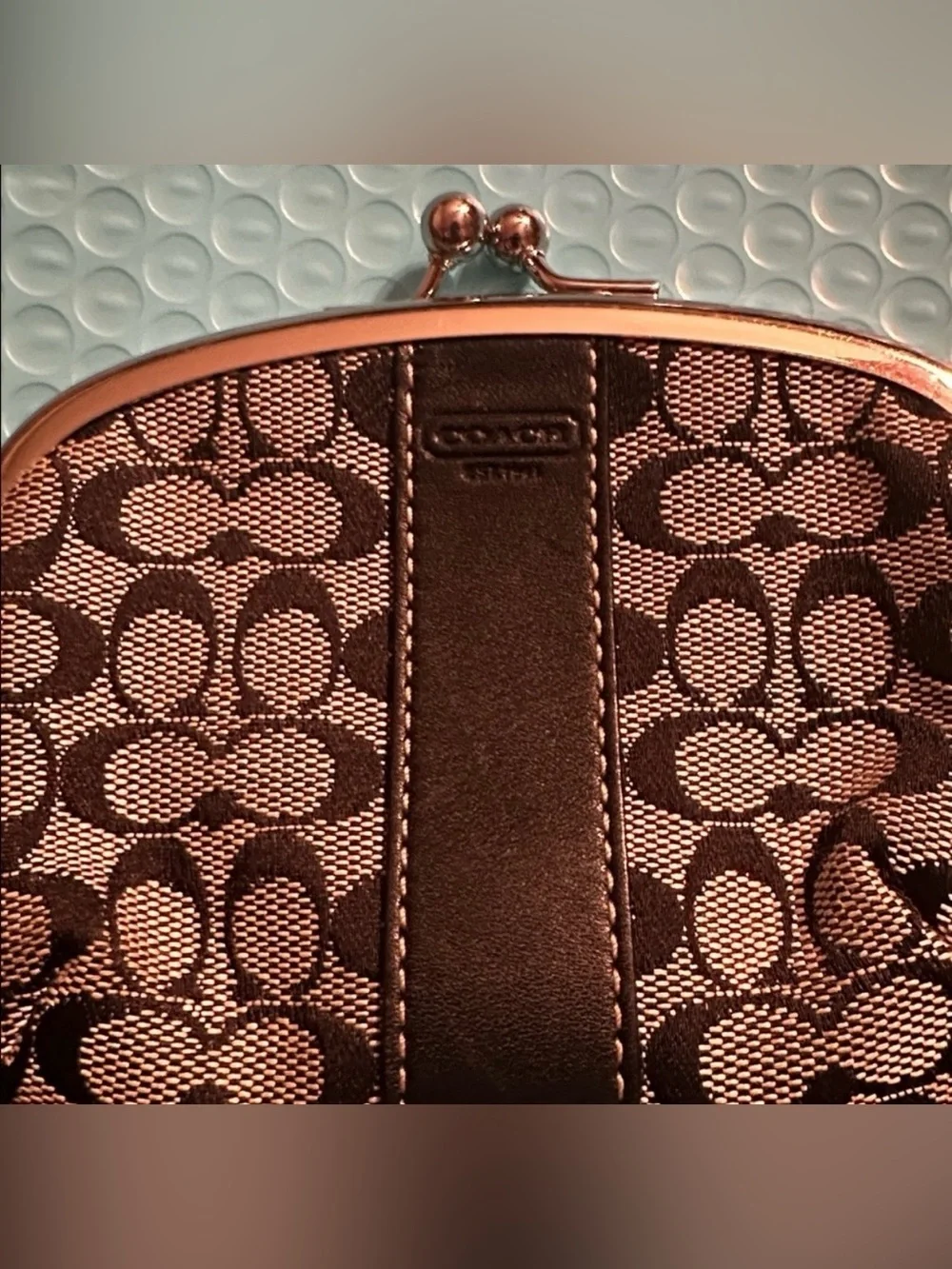 Coach mini signature